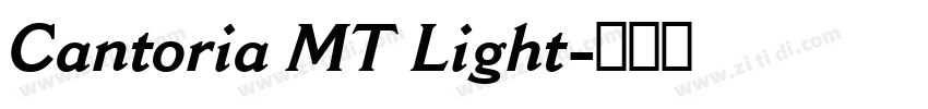 Cantoria MT Light字体转换